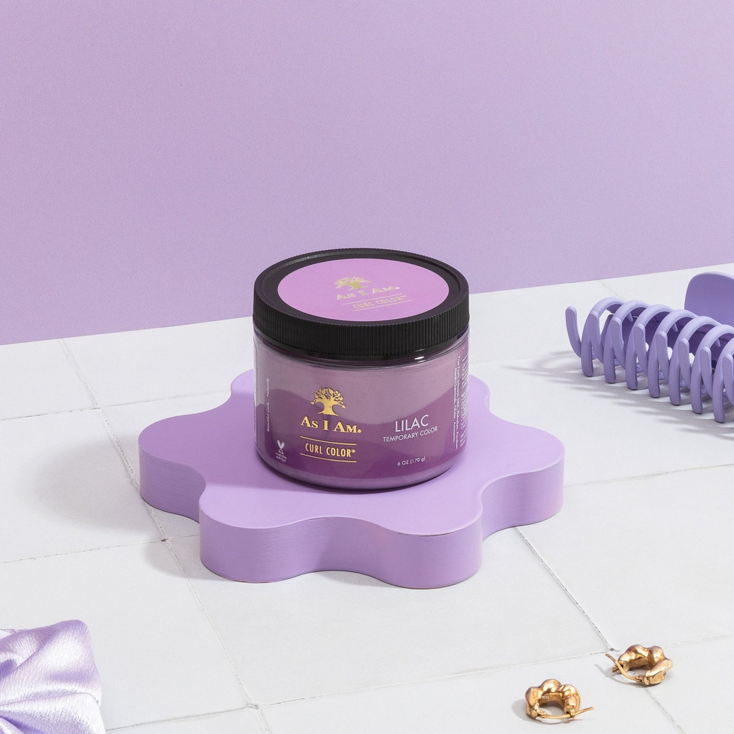 Color de rizos Lila