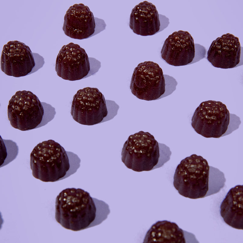 Gominolas para el cabello Rice Water Hair Gummies, diseñadas para ayudar a conseguir un cabello más fuerte y con un aspecto más saludable.