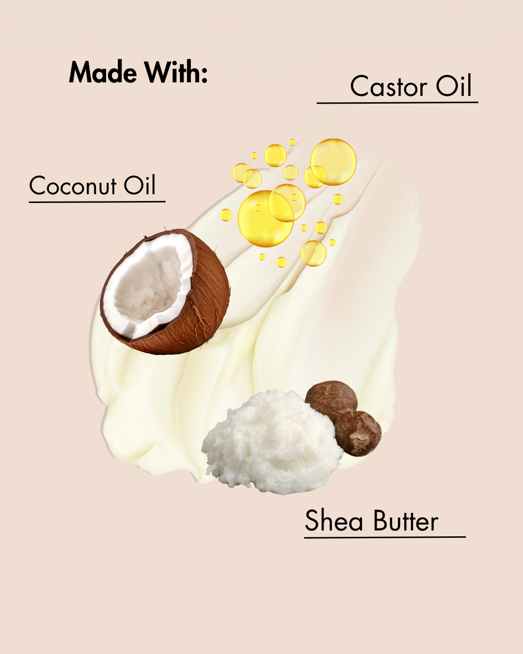 Clásica crema de mantequilla doble ingredientes diapositiva