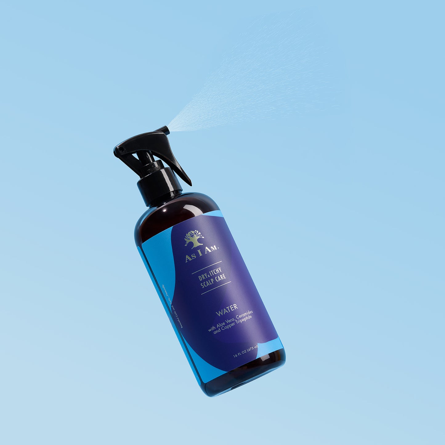 Agua para el cuidado del cuero cabelludo seco y con picazón