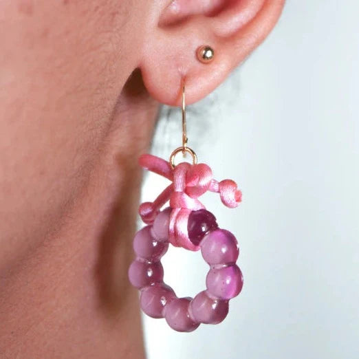 Pendientes Mo.Na Lovely Lilac