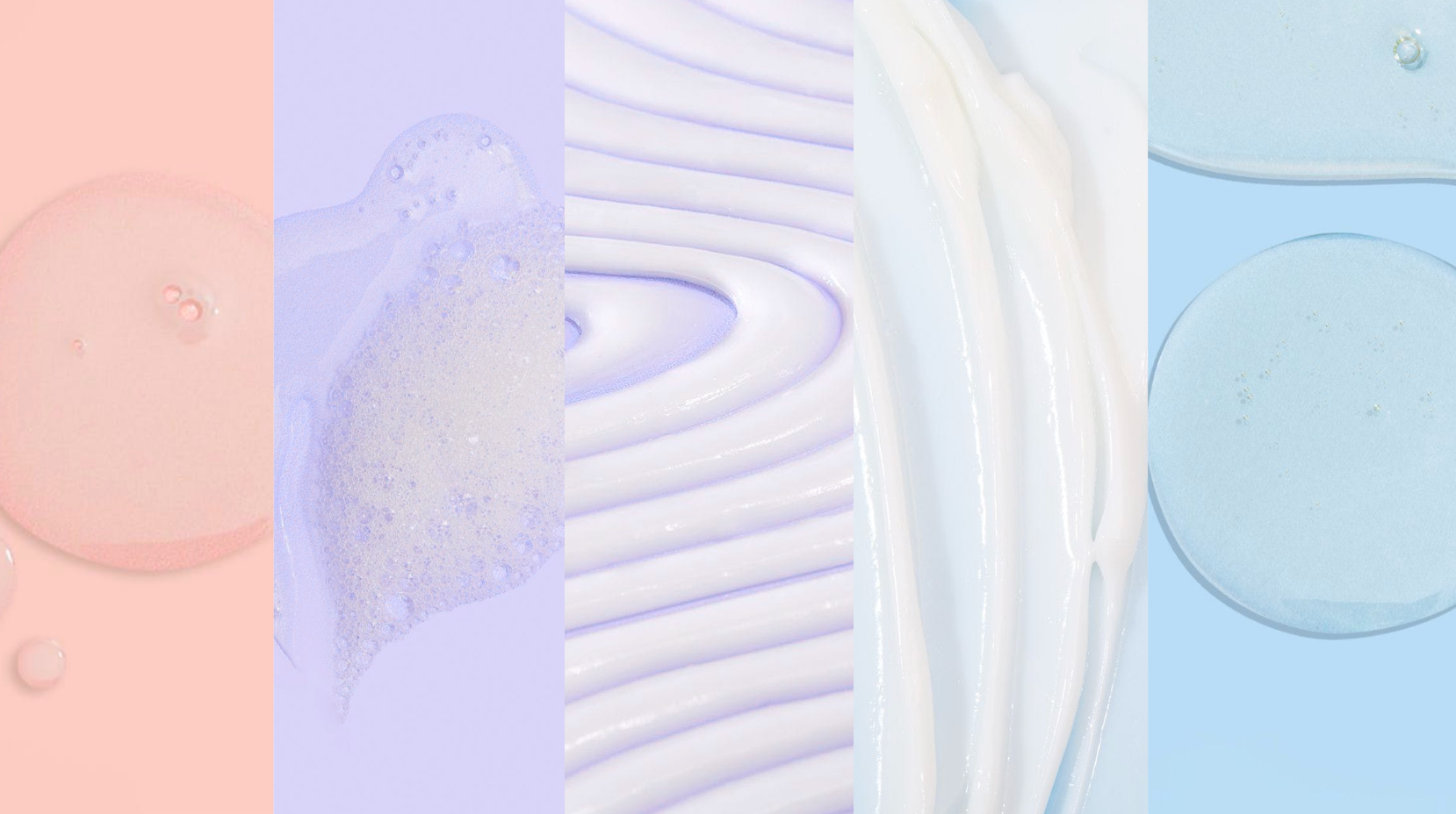 Collage de muestras de colores pastel abstractos