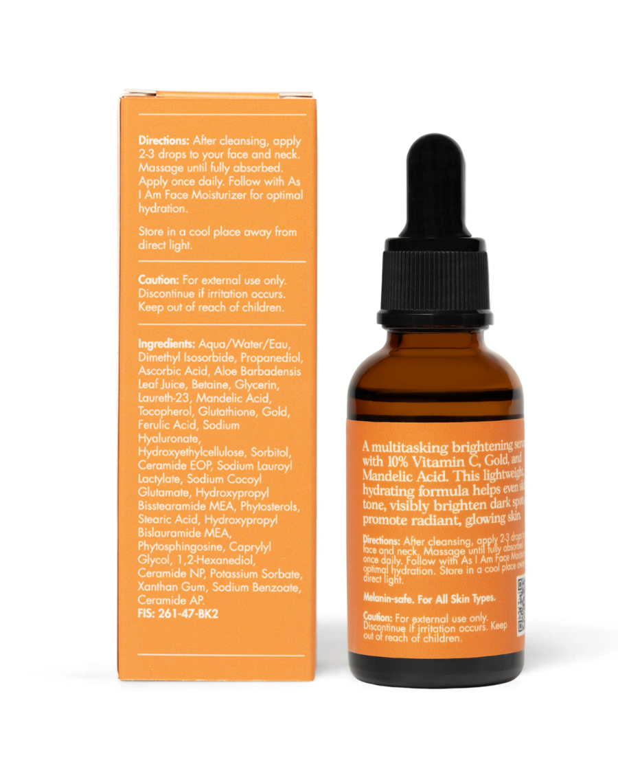 Frasco para cuidado de la piel con gotero y envase sobre fondo blanco